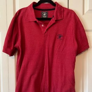 Beverly Hills Polo Club red polo shirt